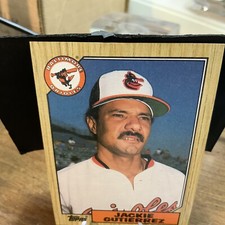 1987 Topps Baltimore Orioles Baseball Card #276 Jackie Gutierrez
