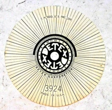  (5) Detex Watchclock Paper disk - dials # 3924