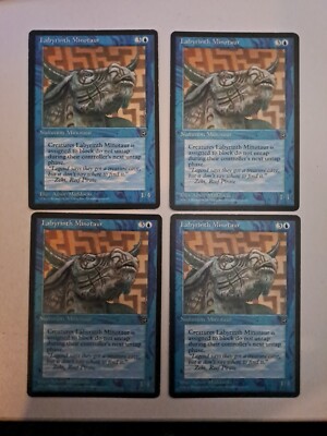 MTG 4 x Labyrinth Minotaurus - Heimatländer