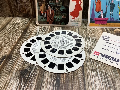 MARY POPPINS WALT DISNEY VIEW MASTER REEL MOVIE SET GAF COMPLETE - Picture 2 of 4