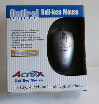 Acrox OptiEye Mouse - Retro Maus - Optical Maus UNBENUTZT in OVP !!!