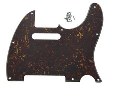 Tele Scratch Plate battipenna chitarra tartaruga scura per Fender Telecaster