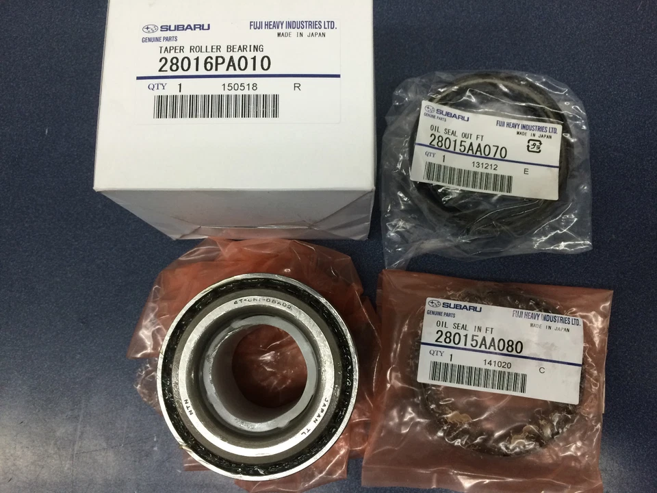 Genuine OEM Subaru Impreza STI Rear Axle Wheel Bearing & Seals Kit 2004-2007 STi - Bild 1 von 1