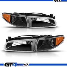 97-03 1997-2003 Pontiac Grand Prix Black Oe Headlight Corner Signal Light Pair