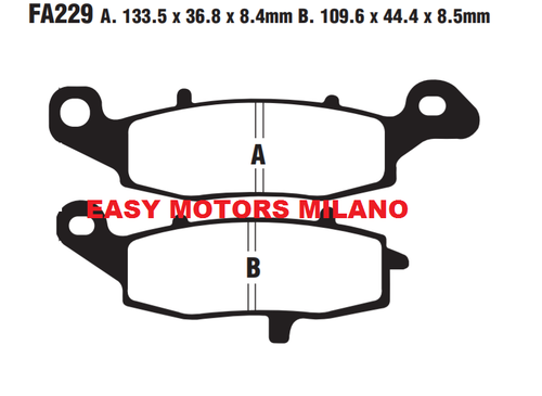 Plaquette de frein SBS pour Moto Kawasaki 650 Er-6 N Sans Abs