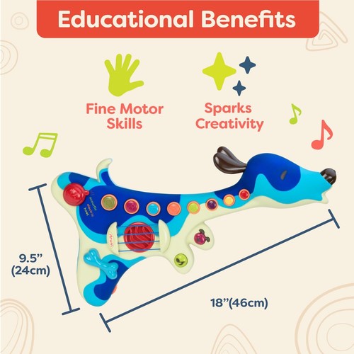 B. toys – Guitare pour enfants – Woofer – Instrument interactif – 3 Modes Aco... - Photo 3/6