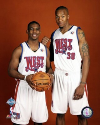Chris Paul & David West New Orleans Hornets Licensed 8 X 10 Photo AAJK140