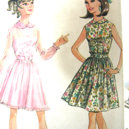 Vintage Sewing Pattern McCalls # 9266 JR Petite SZ 13 Bust 35 waist 26.5" FF/Com - Picture 3 of 3