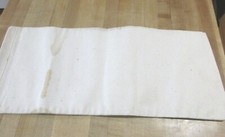 White Canvas Possibles Bag Drawstring Large Reenactment Costume accessory.