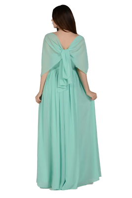 Mint Green Long Convertible Chiffon Formal Dress by POLY USA Size XL NWT |  eBay