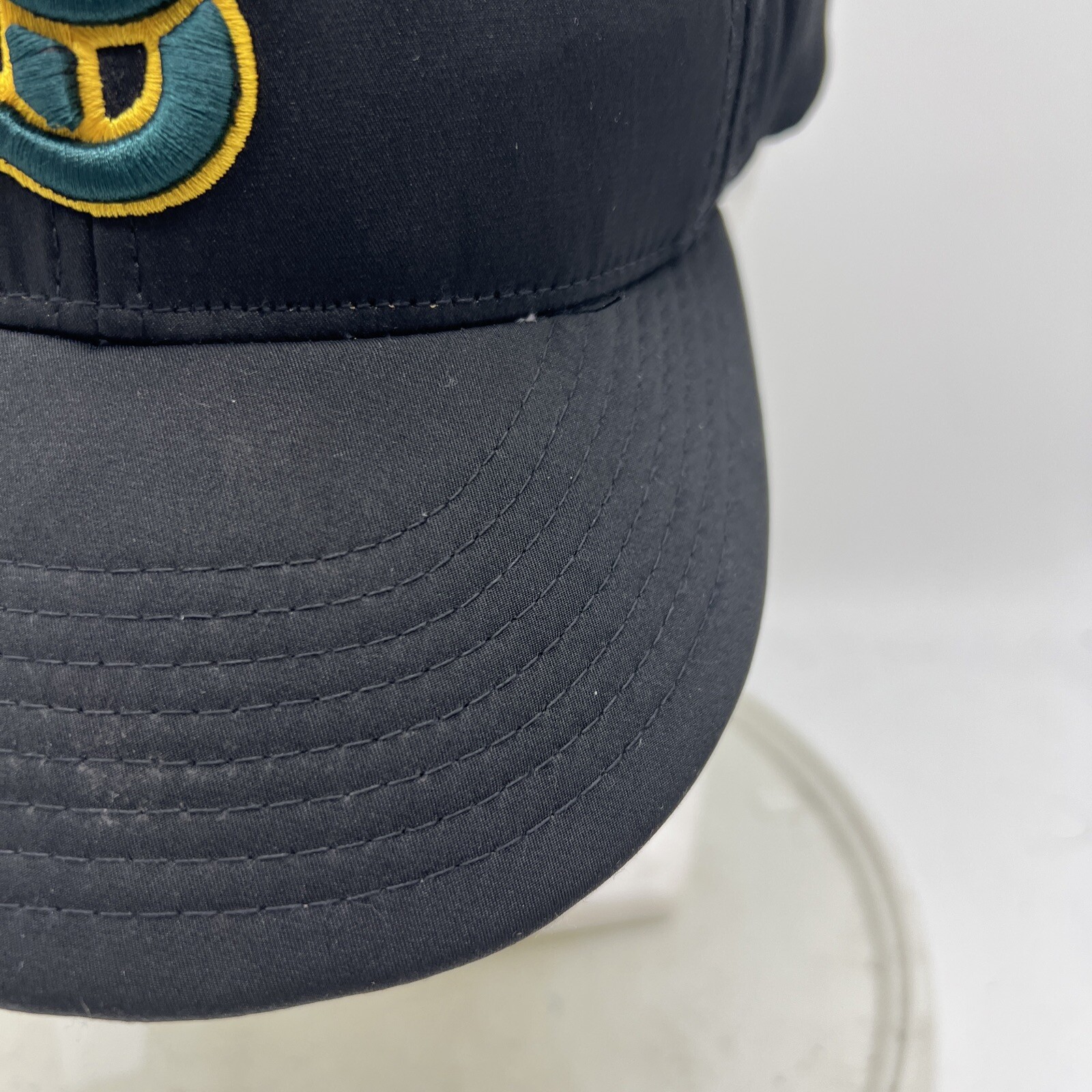 Cappello da baseball Santa Barabara Pony BasebalAdulto Berretto Nero Verde Logo Adatto L XL *