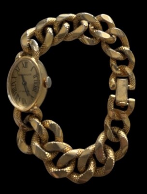 PAUL DOMINIQUE 17 Jewels Swiss Made Wind-up Gold Chain 
