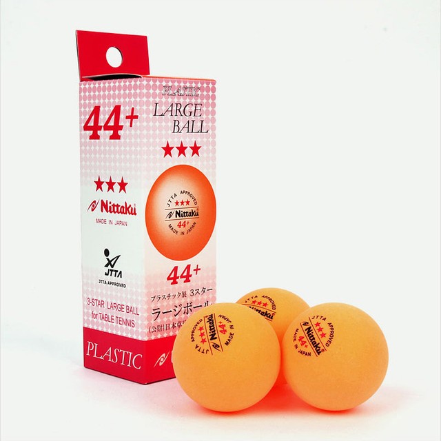 Nittaku 3 Stars Large 44 mm 3 Balls Orange Table Tennis Ping Pong NB