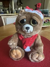 William Mark Feisty Pet Santa Bear Ebeneezer Claws Stuffed Attitude Plush Animal
