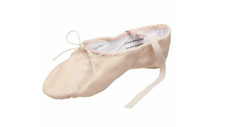 Capezio Women Leather Cobra Ballet Shoe Beige Size 6.5M 0261