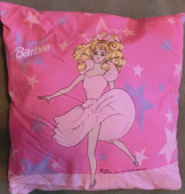 Barbie Kopfkissen 25 x 25 cm, Mattel 1993 vintage - Bild 1 von 2