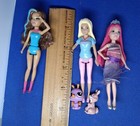 Lot Of 5 Toys Mini 4" Barbie Doll McDonalds? Fairy Friend, Winnie Pooh Rabbit — photo 2