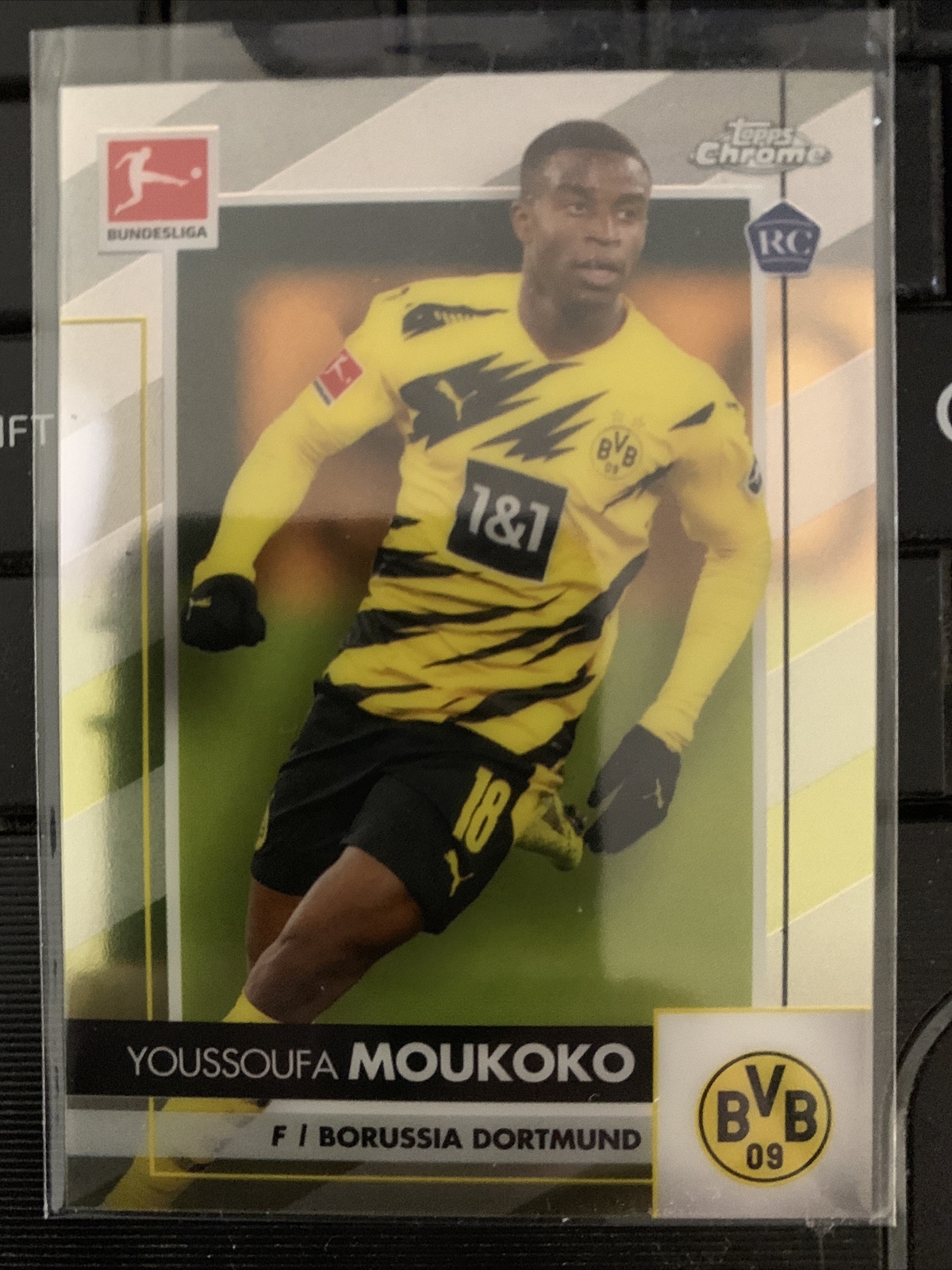 YOUSSOUFA MOUKOKO 2020-21 TOPPS CHROME BUNDESLIGA ROOKIE RC #29 FREE SHIP