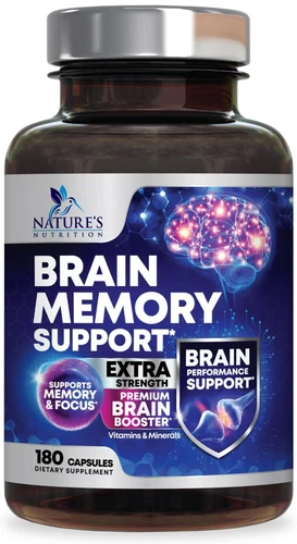 Brain Booster Nootropic Supplement 1000mg Support Focus Energy Memory & Clarity
