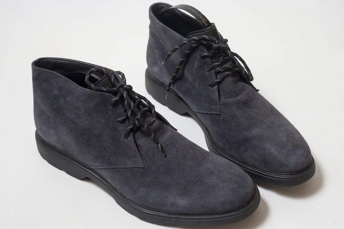 Hogan Mens shoes Boots navy suede s 9.5 UK 10.5 US HOGAN Mens Navy Suede Leather Desert Boots Size UK 10 1/2  main image 4