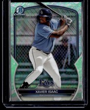 2023 2023 BOWMAN DRAFT XAVIER ISAAC RC TAMPA BAY RAYS #BDC-120 LUNAR GLOW