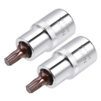2Stk.1/2 Zoll Laufwerk T40 Torx Bit Sockel S2 Stahl 55Mm LäNge