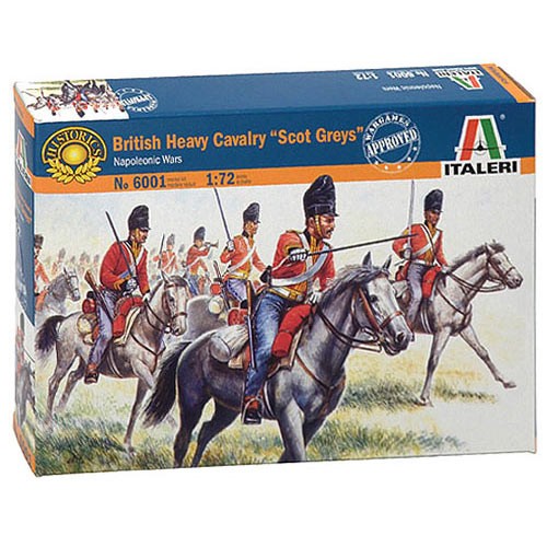 ITALERI British Heavy Cavalry 6001 1:72 Model Kit Figures - Image 3