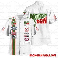 Darrell Waltrip Nascar 1982 Racing Uniform Apparel Clothes Hawaiian  Shirts