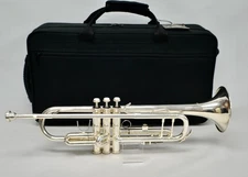 Levante LV-TR6301 Bb Professional Trumpet with Monel Valves - Silver Plated
