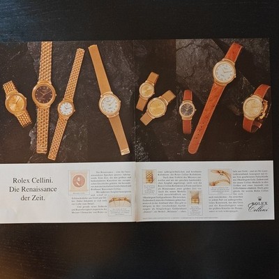 Rolex Cellini Uhr 1992 Vintage Werbung Anzeige Advert Ads Adv Werbeanzeige