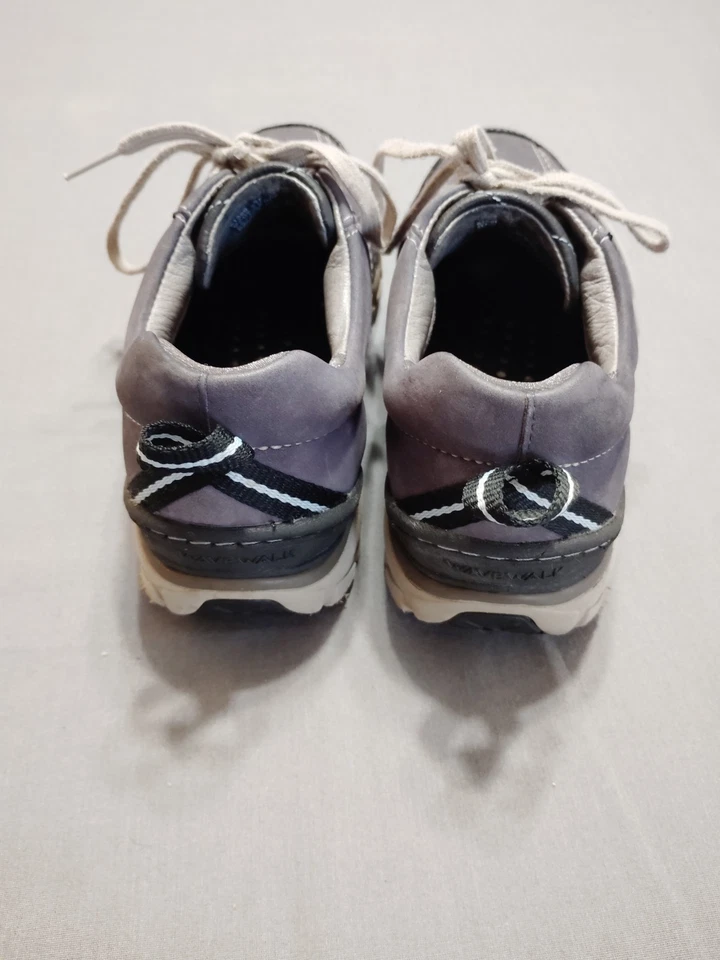 Clarks Women Wave Walk Shoes BLUE Low Top Lace Up Leather Waterproof Athletic 8M - Image 4 of 4