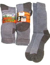 3 Pairs Mens Over The Calf Merino Wool Blend Cushioned Thermal USA Made Socks