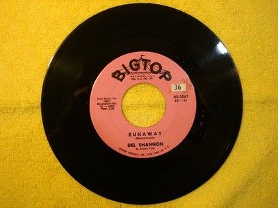 1961 DEL SHANNON ''RUNAWAY'' 45rpm 7''