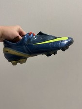 Nike Mercurial Vapor IV CR7 Speed Football Boots Metallic Blue Soccer Cleats US9