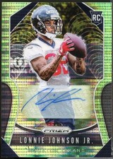 Lonnie Johnson Jr. 2019 Panini Prizm Rookie Autographs Neon Green Pulsar #396 