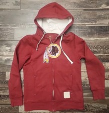Washington Redskins Full Zip Hoodie Sweatshirt Fits Adult Medium Y2k Commanders