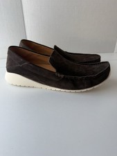 Olukai Men's KA'A Loafer Slip-on Shoes Brown Leather Suede US 14 NWOB 10535