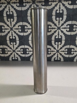 Large Stainless Steel Time Capsule - 17'' Airtight Document Storage Tube 3''O.D