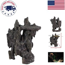 Reptology Shale Step Ledge Cave Hideout - Elegant Habitat for Fish Reptiles