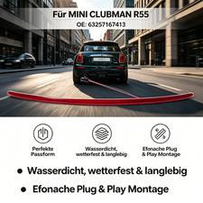 Bremslicht 63257167413 Rot Rückleuchte Dritte Bremsleuchte Für MINI CLUBMAN R55