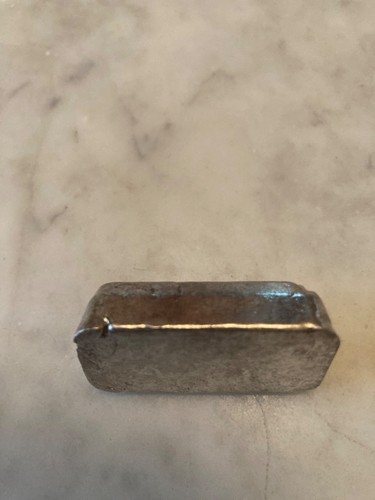 Vintage Omega M&B Mining 2 oz .999 Fine Silver Poured Bar - Picture 3 of 3