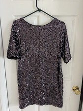 EUC Rachel Roy Heart Of Darkness Purple Sequin Dressy Dress. Size 6. Stunning!
