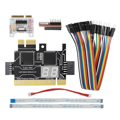 2X(TL631 Pro Diagnosekarte + Erweiterungskarte Diagnosekarte PCI-E Motherbo7179