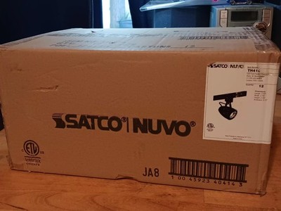***SEALED CASE OF 12***Satco Nuvo Track Light TH414 Black LED Track Head NEW NIB