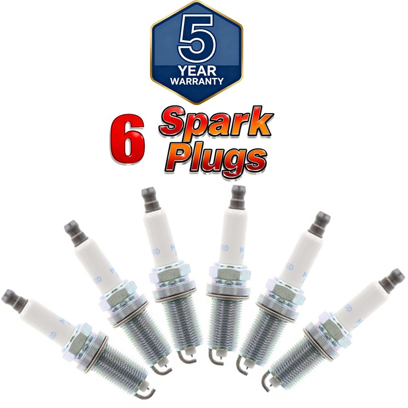 Set of 6 For BMW E60 E70 E83 E90 NGK Laser Iridium Spark Plugs ILZFR6D11 1208