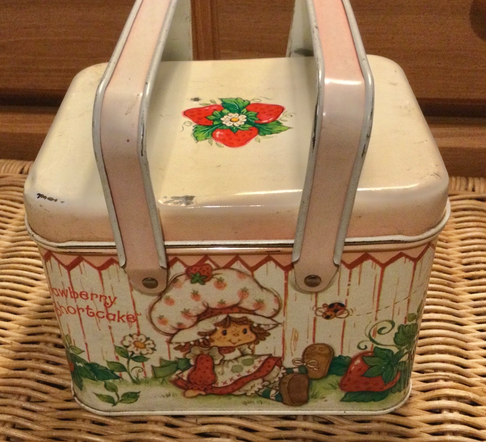 Trinket Box Picnic Basket Tin