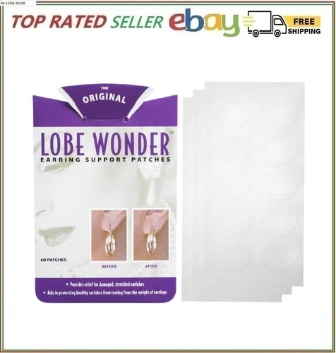 Lobe Wonder Ear Lobe Support Patches -- 60 ct - product listing photo