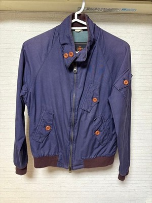 BARACUTA Cotton Harrington Jacket Navy Lined Size 34 BC1225109