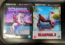 Deadpool Lenticular 4k Ultra & Blu-ray Steelbook Set 1 & 2 Brand New Zavvi OOP!
