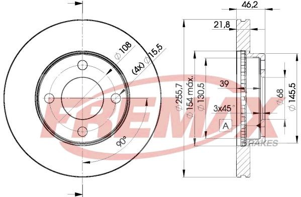 Bremsscheiben FüR Audi 100 C2 Avant 435 436 Stufenheck 431 433 434 C3 77-> 10088-image